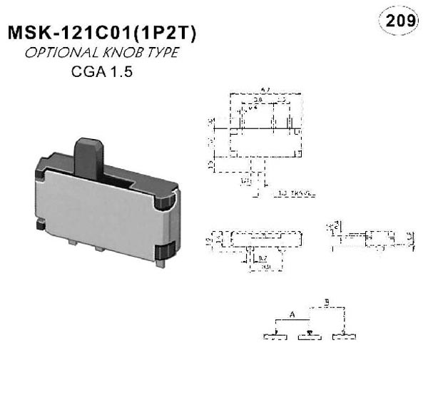 Výrobca mini Slide Switch